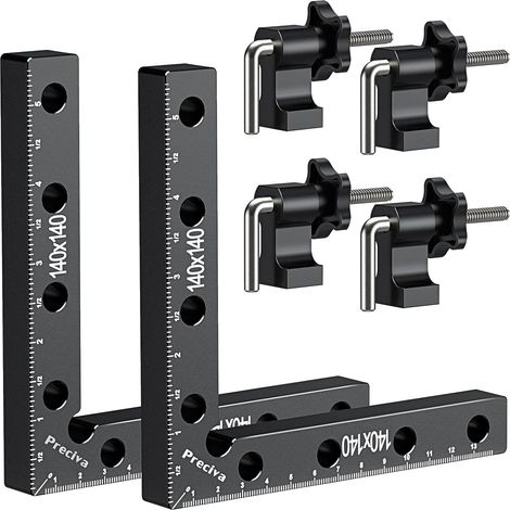 90-Grad-Positionierungsblock, rechtwinklige Befestigungsklemme aus Aluminiumlegierung, Holzbearbeitungswerkzeuge (14 cm/5,5 Zoll) (1/5)