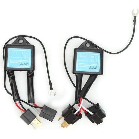 2 Stück H4 Anti-Flicker Polaritätswandler für fehlerfreie LED-Scheinwerfer, Beseitigung von Spannungsfehlern (1/5)