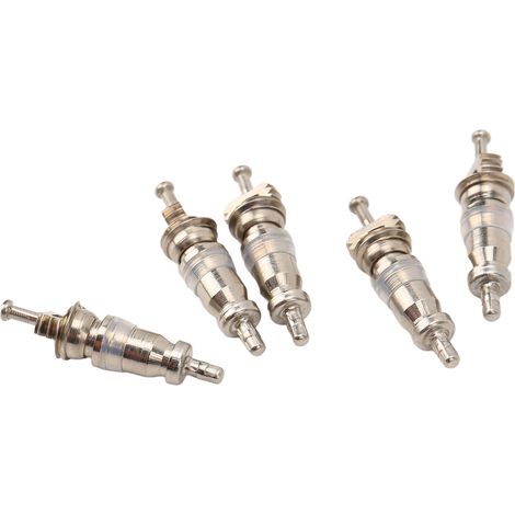 100 núcleos de vástago de válvula de aleación de aluminio y cobre de alta presión para aires acondicionados de automóviles, compatibles con la serie R12. (1/5)
