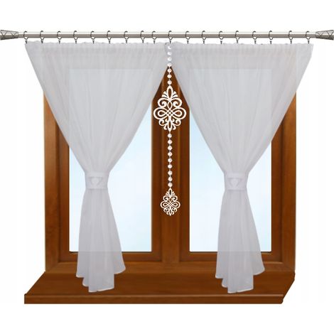 Moderner, durchbrochener Vorhang für das Wohnzimmer, GLAMOUR, 400x145