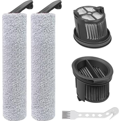 Accessori compatibili con l'aspirapolvere Dreame H14 / H14 Pro / H14 Dual per solidi e liquidi: set di accessori da 5 pezzi che include 2 spazzole rotanti, 2 filtri di ricambio e 1 spazzola per la pul (1/5)