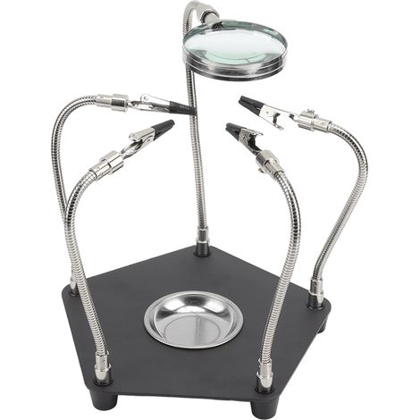 Support de Soudure Mâchoires d'Aide avec Loupe pour Brasage, Fixation de Soudage, Outil de Précision (1/5)