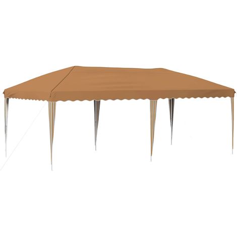 Carpa Plegable para Fiestas 575 x 290 x 245 cm Beige vidaXL