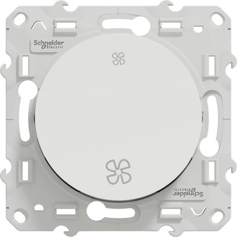 Interrupteur VMC ODACE 71mm aluminium - SCHNEIDER ELECTRIC - S536233