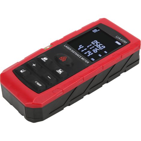 Télémètre UA40M : télémètre laser numérique de 40 m avec écran LCD et mesure d'angle haute précision pour l'industrie (1/5)