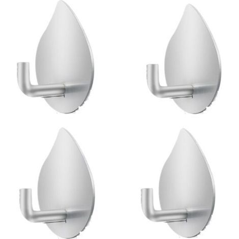 selbstklebende Haken, Edelstahlhaken, rostfrei, wasserdicht, kein Bohren erforderlich, für Schlafzimmer/Schlafzimmer (1/4)