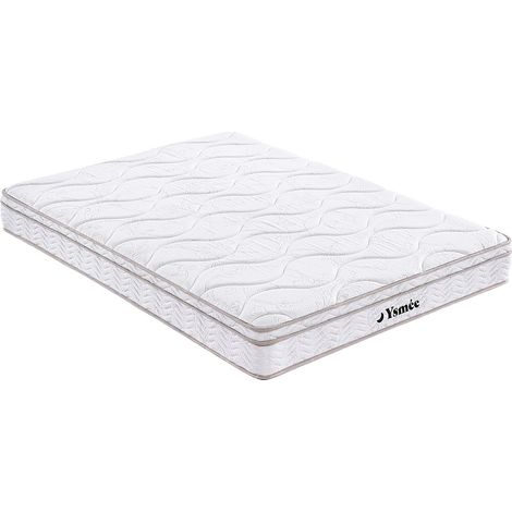 Materasso matrimoniale a molle 3 zone e memory foam 160 x 200 cm - WOLKENTANZ di YSMÉE