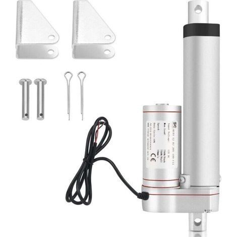 ALOVZE 1500N Linéaire Moteur Actionneur Actuateur Electrique Verin DC 12V 200mm (1/4)