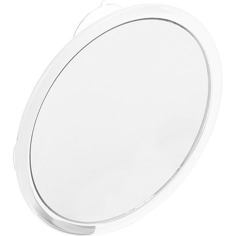 Miroir Grossissant de Maquillage 10x Rond Blanc à Ventouse (1/5)