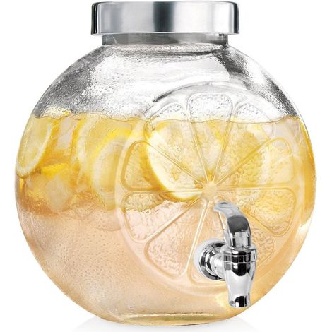 Distributeur de boissons en verre avec robinet 5,4 L (1/5)