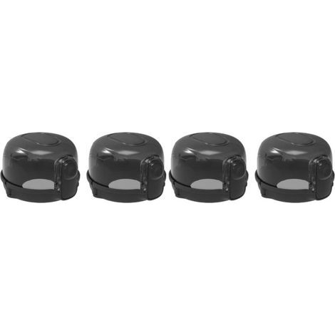 4 Pièces Couvre Serrures de Sécurité Universelles Cuisinière à Domicile Four Interrupteur Cas Enfants Enfant Garde Cuisinière à L'épreuve Des Enfants Bouton Pet Noir Couverture (1/4)
