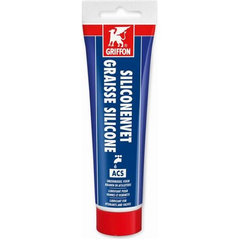 Tubo di grasso al silicone ACS 125 gr GRIFFON per valvole e rubinetti - 6309088