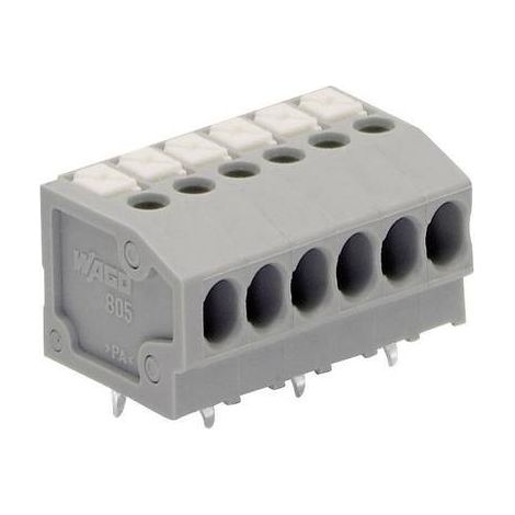 WAGO 805-103 Morsetto a molla 1.50 mm² Numero Poli (num) 3 Grigio 1 pz.