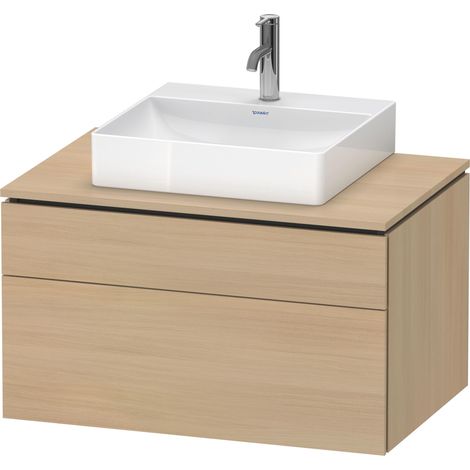 Duravit L-Cube Meuble sous-lavabo en console suspendu, avec plan