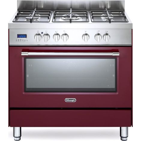 De’Longhi PRO 96 MR ED cucina Elettrico Gas Bordeaux, Rosso, Acciaio inossidabile A (1/4)