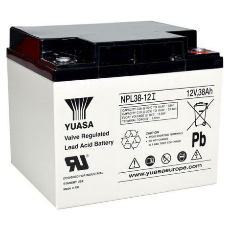 Batterie plomb étanche NPL38-12FR Yuasa 12v 38ah (1/2)