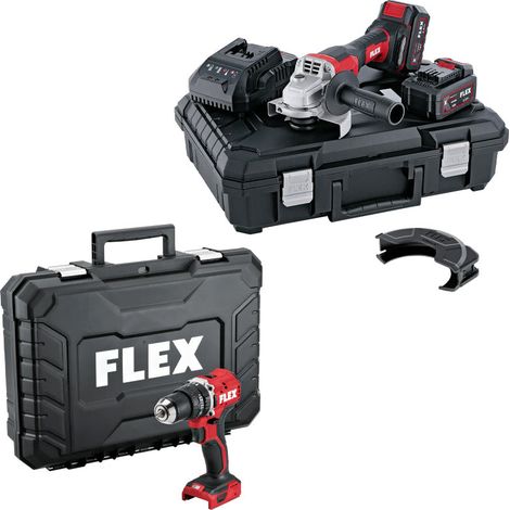 Pack meuleuse d'angle L125 18.0-EC LD/5.0 Set + Visseuse à percussion PD 2G 18.0-EC LD TC en coffret (1/2)