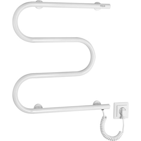 Radiateur sèche-serviettes électrique VIPE, 500x500mm, 59W, blanc (1/4)