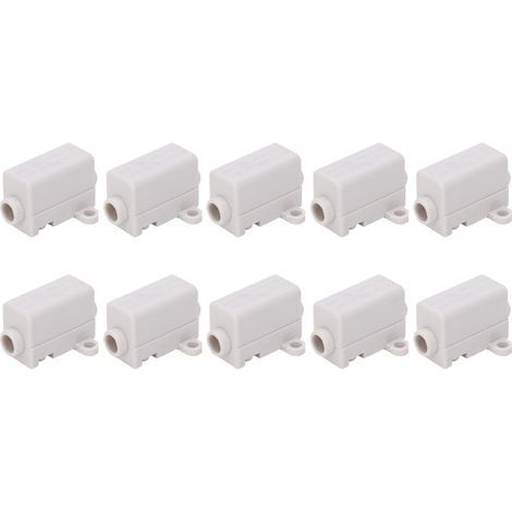 Boîte de connecteur de jonction en ligne, 10 pièces, type T, jointeur de fil de câble électrique ZK-1106 400V 60A (1/5)