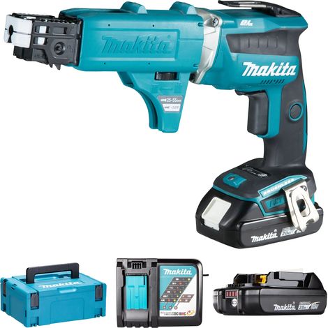 Makita DFS452AJX2 Avvitatore Cartongesso Batteria 18V BRUSHLESS 2x2,0 Ah MAKPAC (1/4)