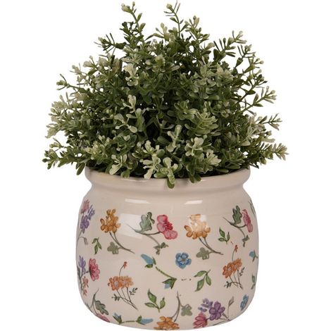 Pot de fleurs coloré céramique 16x16x13cm (1/3)