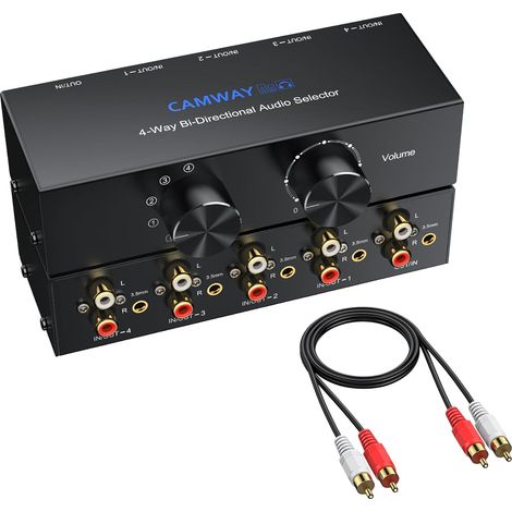 1X4/4X1 Commutateur Audio Bi-Directionnel RCA (1/5)