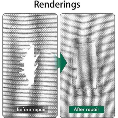 Patch Ruban de Réparation Adhésif en Fibre de Verre pour Fenêtre - Kit de 2 pièces (2m x 5cm) (1/4)