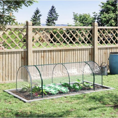 Invernadero de jardín con puerta 250x100x80 cm OKMYHOME (1/4)