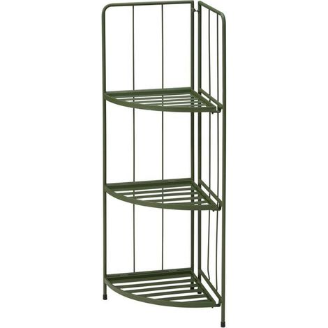 ESTANTERIA PLEGABLE ESQUINA 42x30x90 CM NEGRA