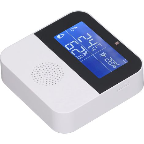 Intelligentes Temperatur- und Feuchtigkeitsmessgerät mit WLAN, 5-in-1-Digitalanzeige und App-Steuerung für die Werkstatt (1/5)