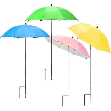 Parapluies pour plantes d'extérieur, lot de 4 parasols de jardin réglables en hauteur et en inclinaison. (1/5)