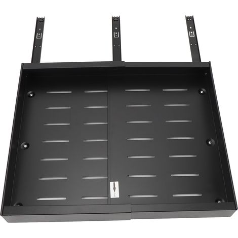 Organisateur de placard coulissant extensible, adhésif, en acier au carbone noir, pour cuisine. (1/5)