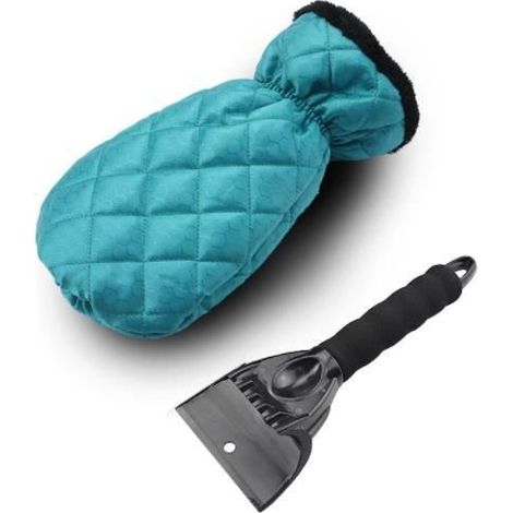 Grattoir Vitre Voiture avec Gant, Gratte Pare Brise,raclette Givre Robuste pour dégivrer Les Pare-Brise et Les vitres de Voiture.