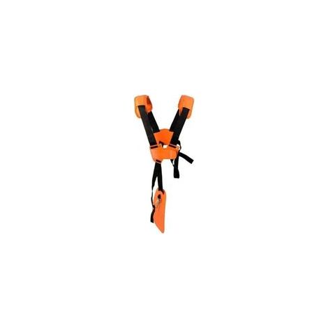 Harnais Débroussailleuse- Bandoulière Double - Harnais de Doudeuse- pour Débroussailleuse, Tronçonneuse et Tondeuse à Gazon Compatible avec FS, Taille-Bordures série km,Orange.. (1/4)