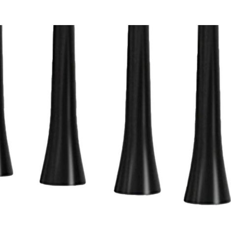 Lot de 4 Brossettes Originales Compatibles Y1 - Nettoyage en Profondeur et Massage des Gencives - Conception Noire Élégante (1/4)