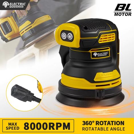 Ponceuse sans fil excentrique 20V compatible DeWalt – 8000 tr/min bois