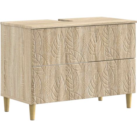 Bathroom Sink Cabinet DELFT Sonoma Oak 82 x 41x 59 cm vidaXL (1/5)