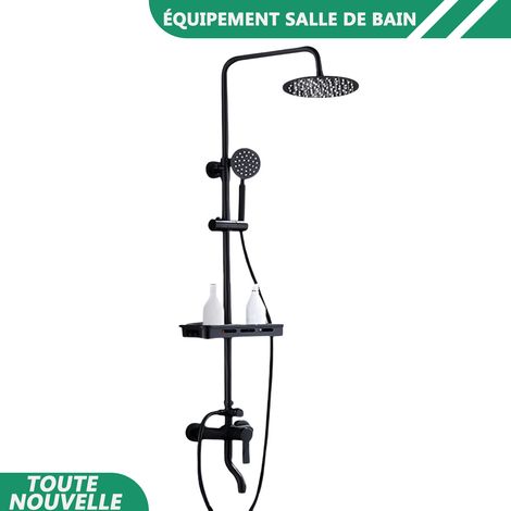 WAOBDLA Mounté au mur robinet de douche froide et chaude Ensemble de salle de bain Douche avec douche à main (1/5)