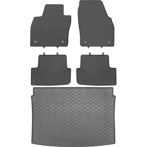 Tapis de coffre RIGUM 429022 + tapis de sol GEYER 889/4C - Seat Arona Crossover 11/2017 (partie supérieure du coffre) repose-pieds AV2 avant - INSTALLÉS (1/5)