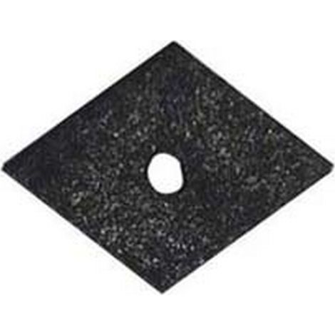 100PZ RONDELLA  A ROMBO IN RUBEROIDE - mm.27x27