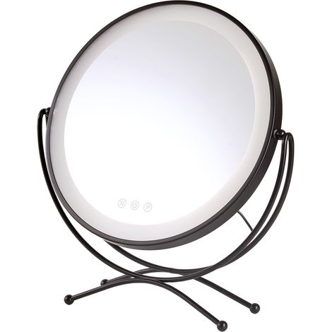 Espejo Iluminado Maquillaje LED 4200ºK 48x43Cm Negro 40.000H [SUN-KRS-430A-B