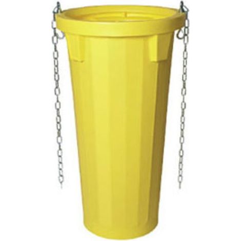 Scarica detriti scivolo giallo completo di catene