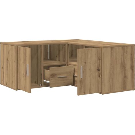 Maison Exclusive - Mobile Angolare Rovere Artigianale 160x40x45 cm in Truciolato