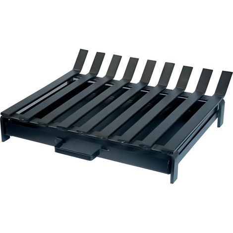 Grille horizontal avec tiroir en Fer forgé coloris Noir - 50 x 45 cm