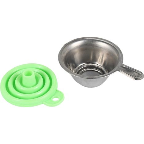 Accessoires pour imprimante 3D : entonnoir pliable en silicone avec filtre à résine en acier inoxydable pour imprimantes 3D SLA, DLP et LCD (1/5)