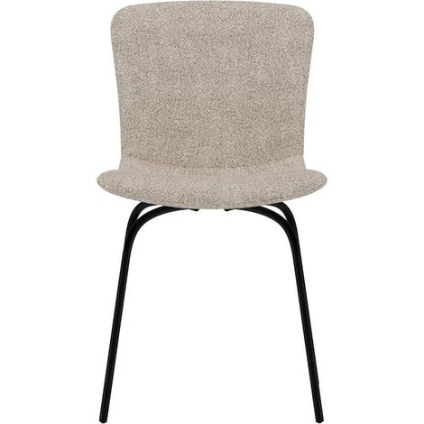 Linus chaise de salle à manger bouclé beige. (1/4)