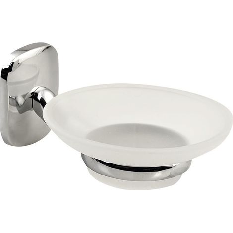 Aqualine Rumba - Porte-savon, chrome/verre dépoli RB102 (1/2)