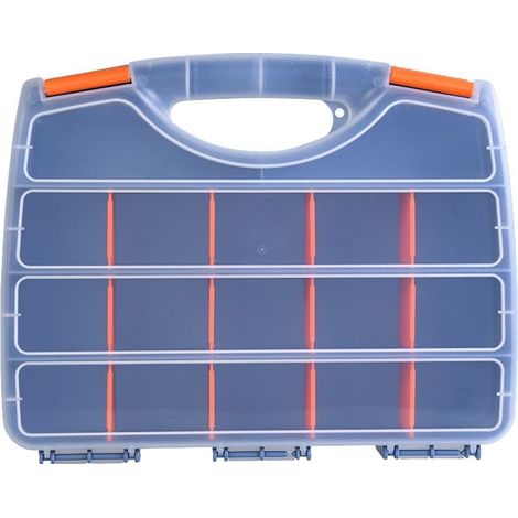 Ineasicer Boîte de Rangement Vis Portative, Double Side Petite Mallette de Rangement à Couvercle Plastique Casier Rangement Vis Outils avec Compartiments, Organisation Maintenir les Vis de Rangement (1/5)