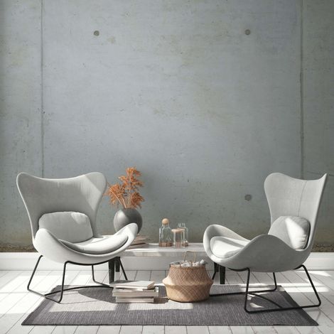 A.S. Creation Fototapete Livingwalls The Wall II 392251 Ein Motiv pro Rolle 2.80 x 3.71 m Betonoptik Grau (1/3)
