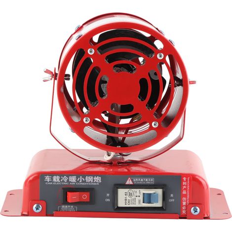 Eosnow Fahrzeugmontierter Lufterhitzer, 1000 W-1200 W, tragbarer Windschutzscheiben-Defogger-Defroster, sofortiges Heizen und Kühlen, 24 V